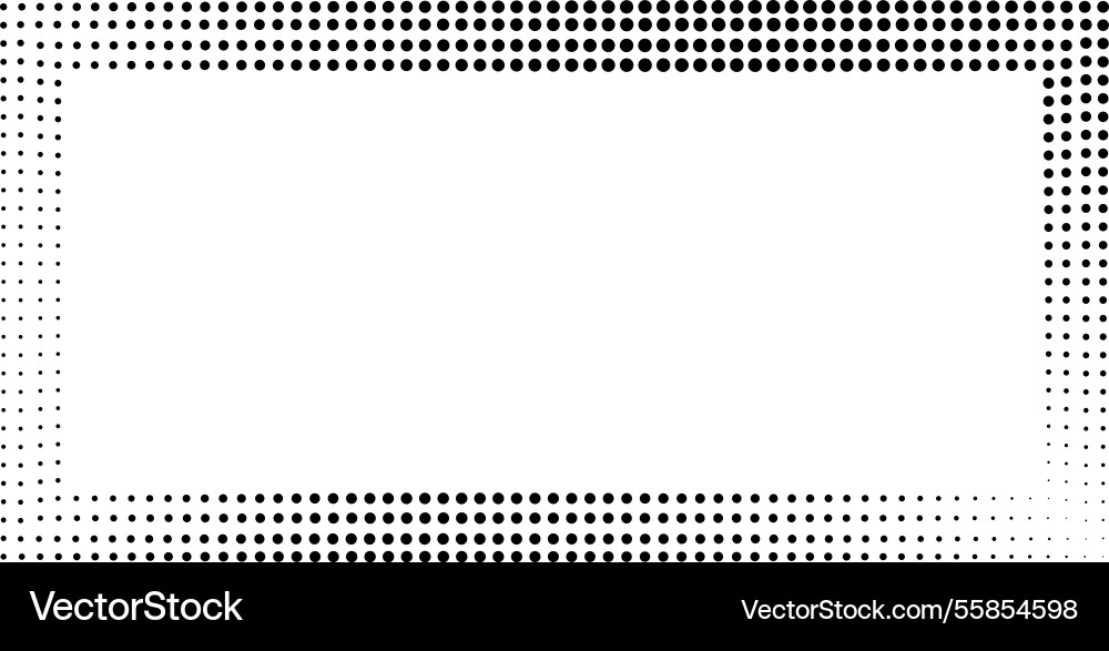 Dot Frame Border Pattern Vector Image