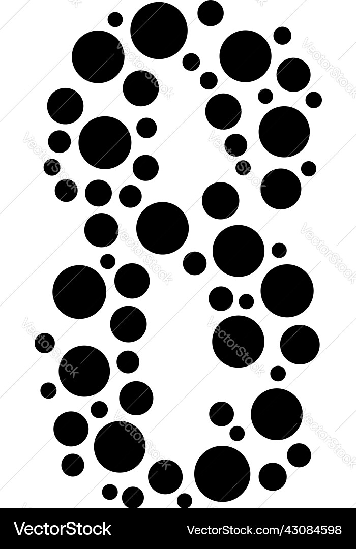 Dots dotted numbers digits characters Dots dotted numbers digits characters Vector Image