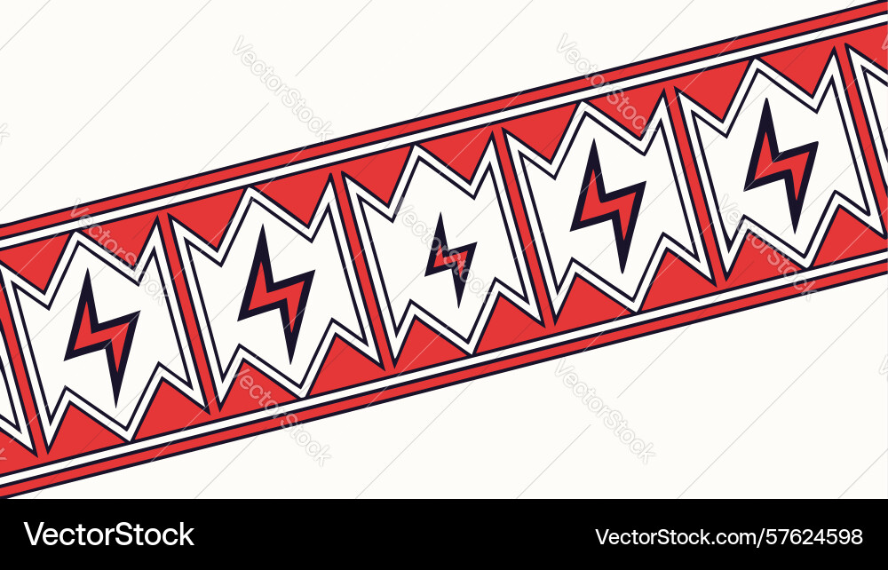 Electrifying border pattern with dynamic vector image