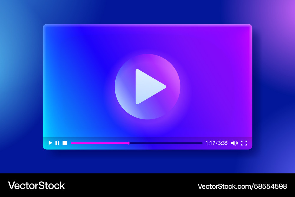 Modern Landing Page Browser Interface Vector Image