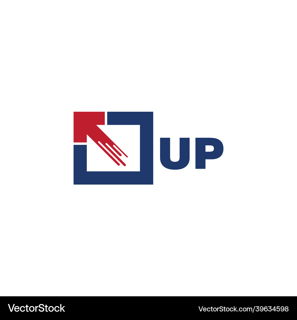 Up arrow icon design Up arrow icon design vector image