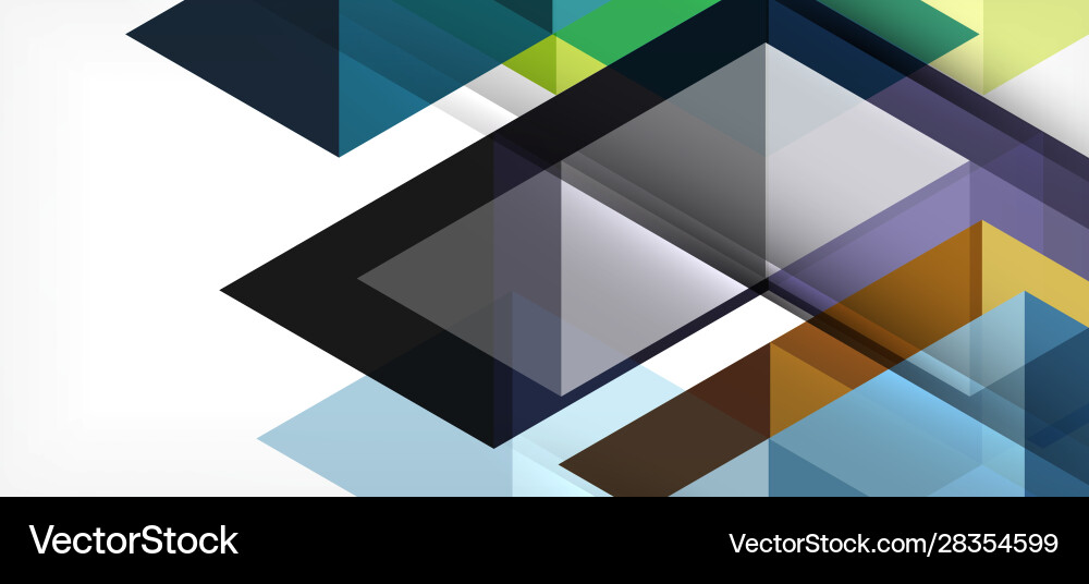 Abstract triangle pattern colorful backdrop Vector Image