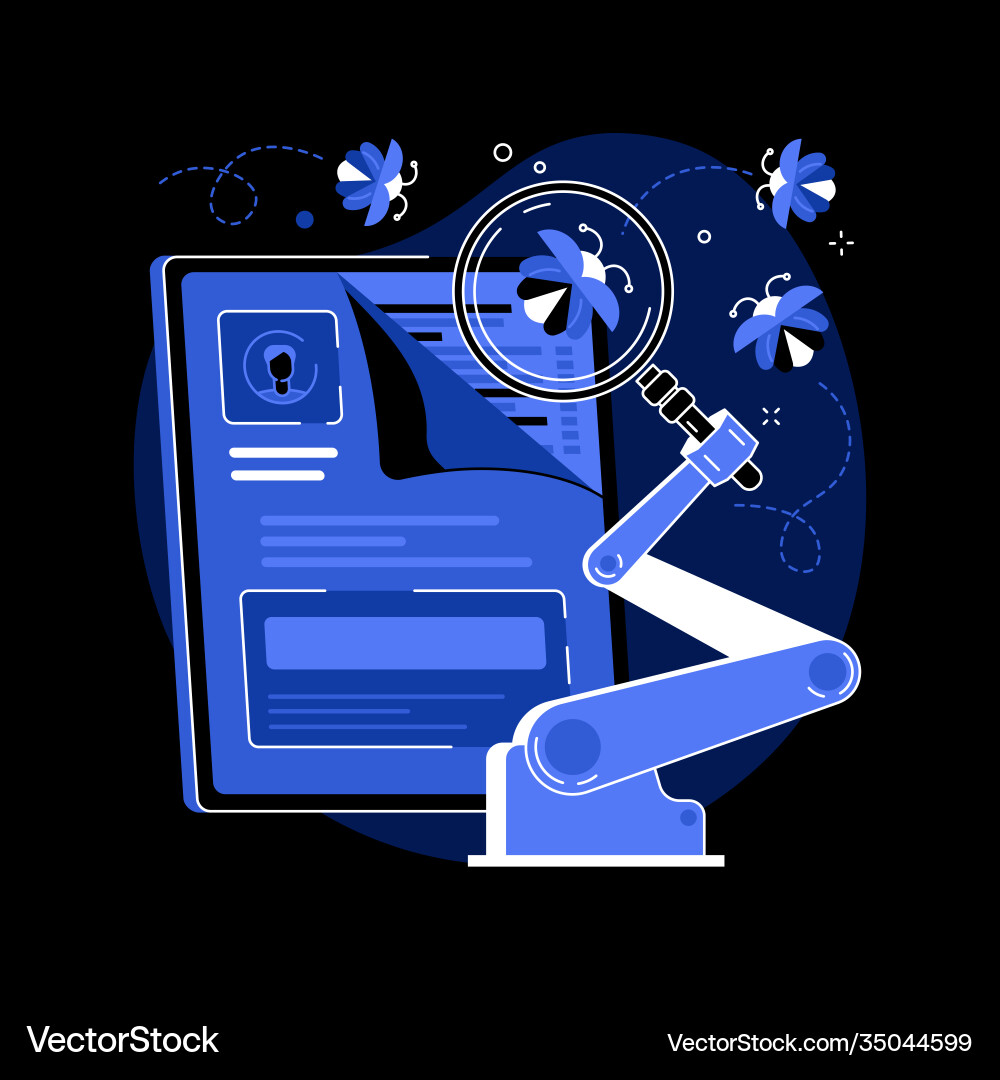 Automated testing abstract concept Automated testing abstract concept vector image