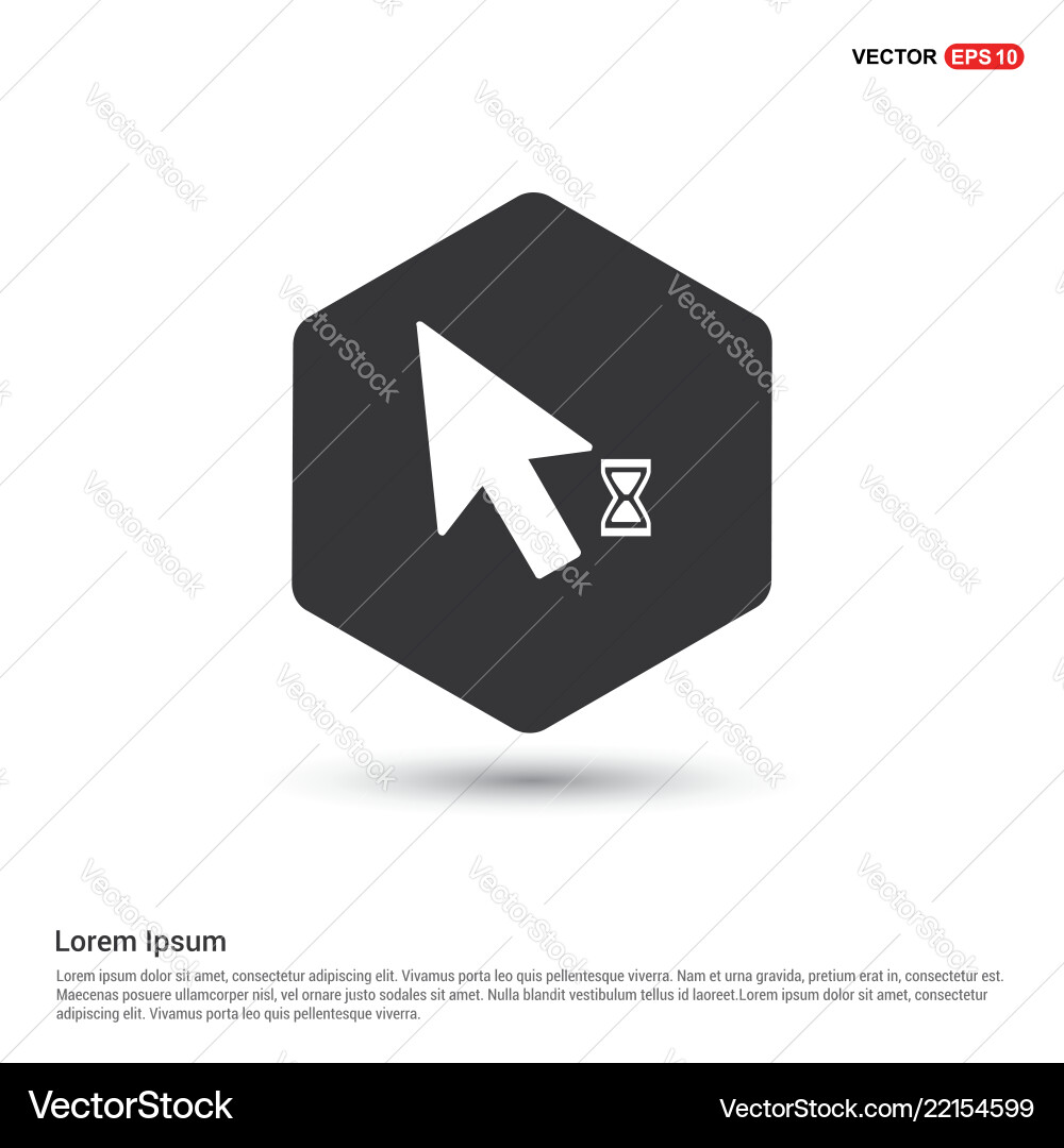 Loading Mouse Cursor Icon Vector Image