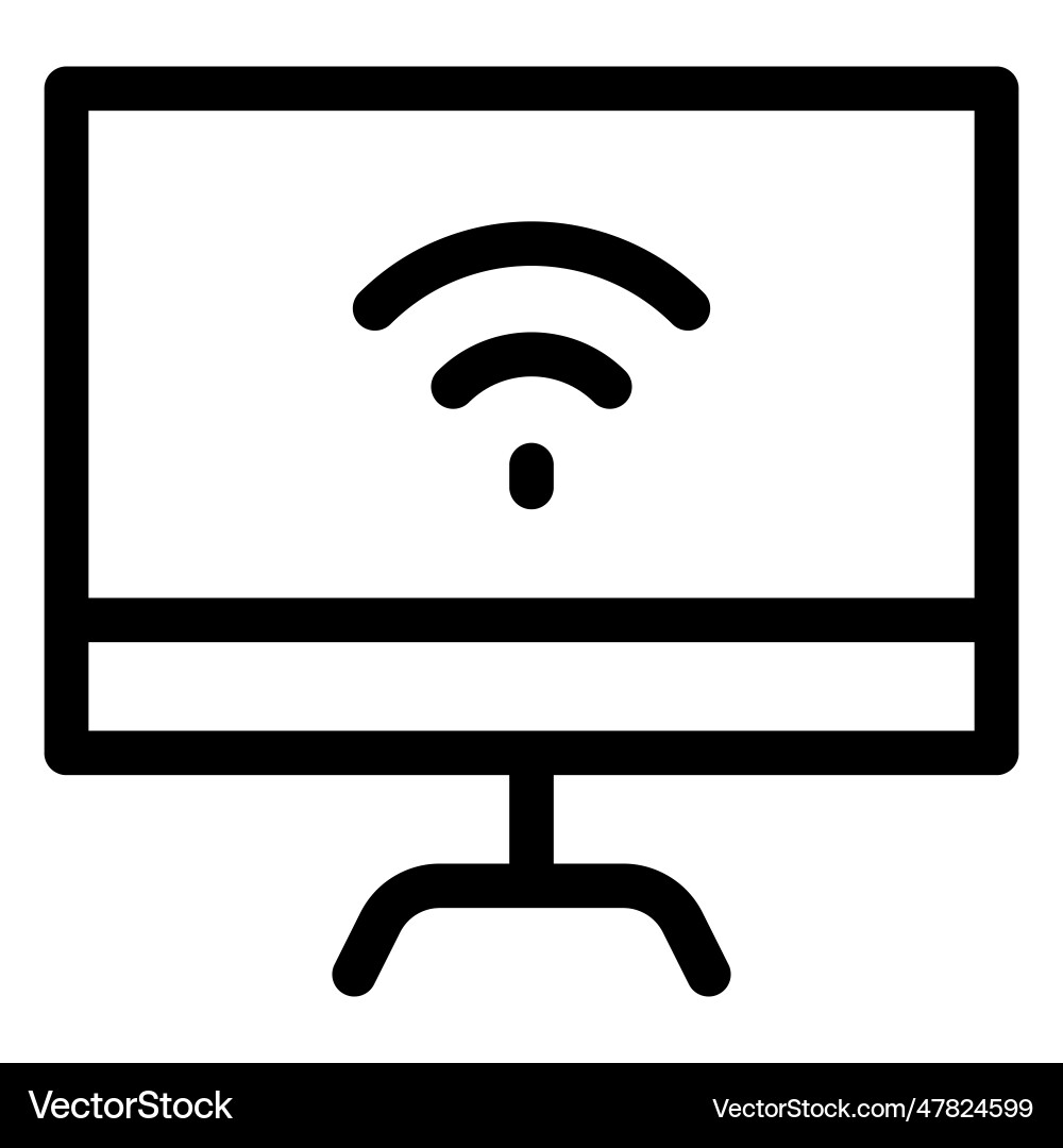 Monitor an electronic device for display image Vector Image