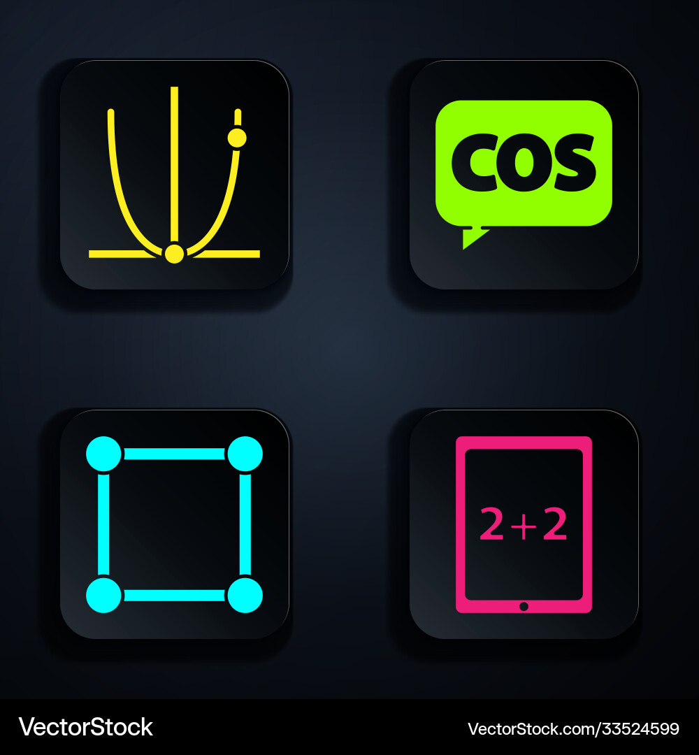 Set tablet with calculator graph schedule chart Set tablet with calculator graph schedule chart vector image