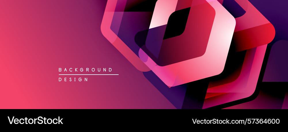 Abstract geometric shapes overlap creating Vector Image
