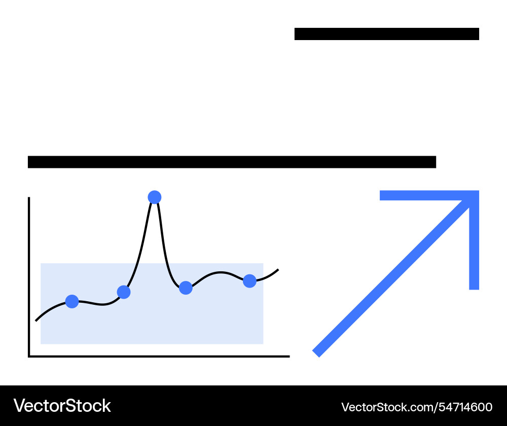 Business growth and performance metrics visualized Business growth and performance metrics visualized vector image