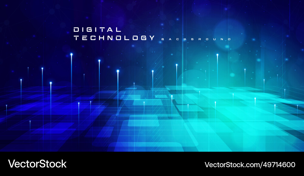 Digital technology internet network speed connect Digital technology internet network speed connect vector image