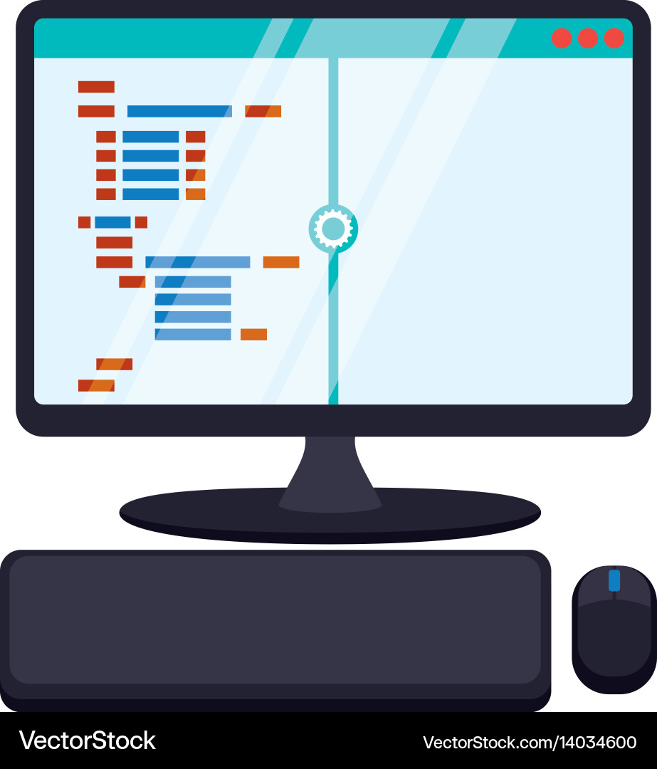 Html Programmiercode Vektorbild