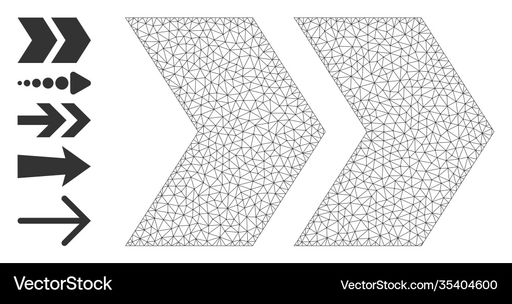 Polygonal network shift right icon with simple Polygonal network shift right icon with simple vector image