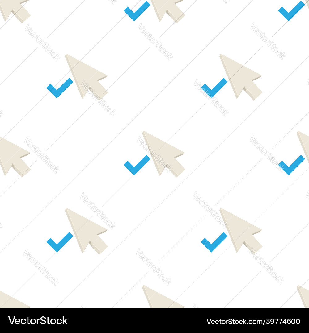 Positive pointer pattern seamless vector image