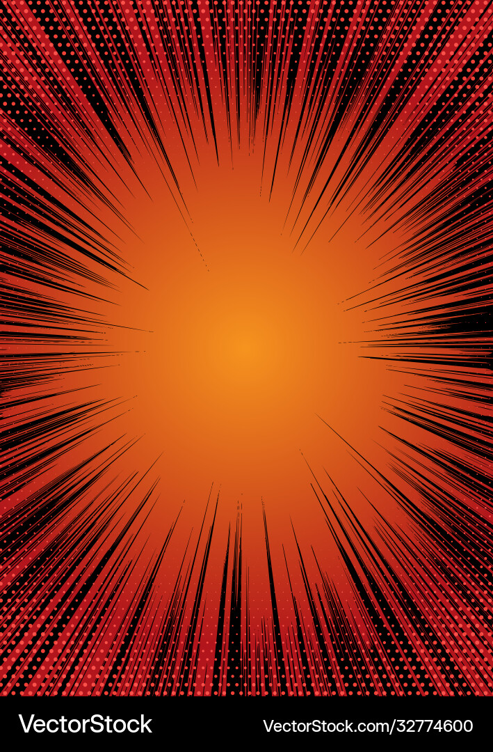 Retro background with speed lines design vector image