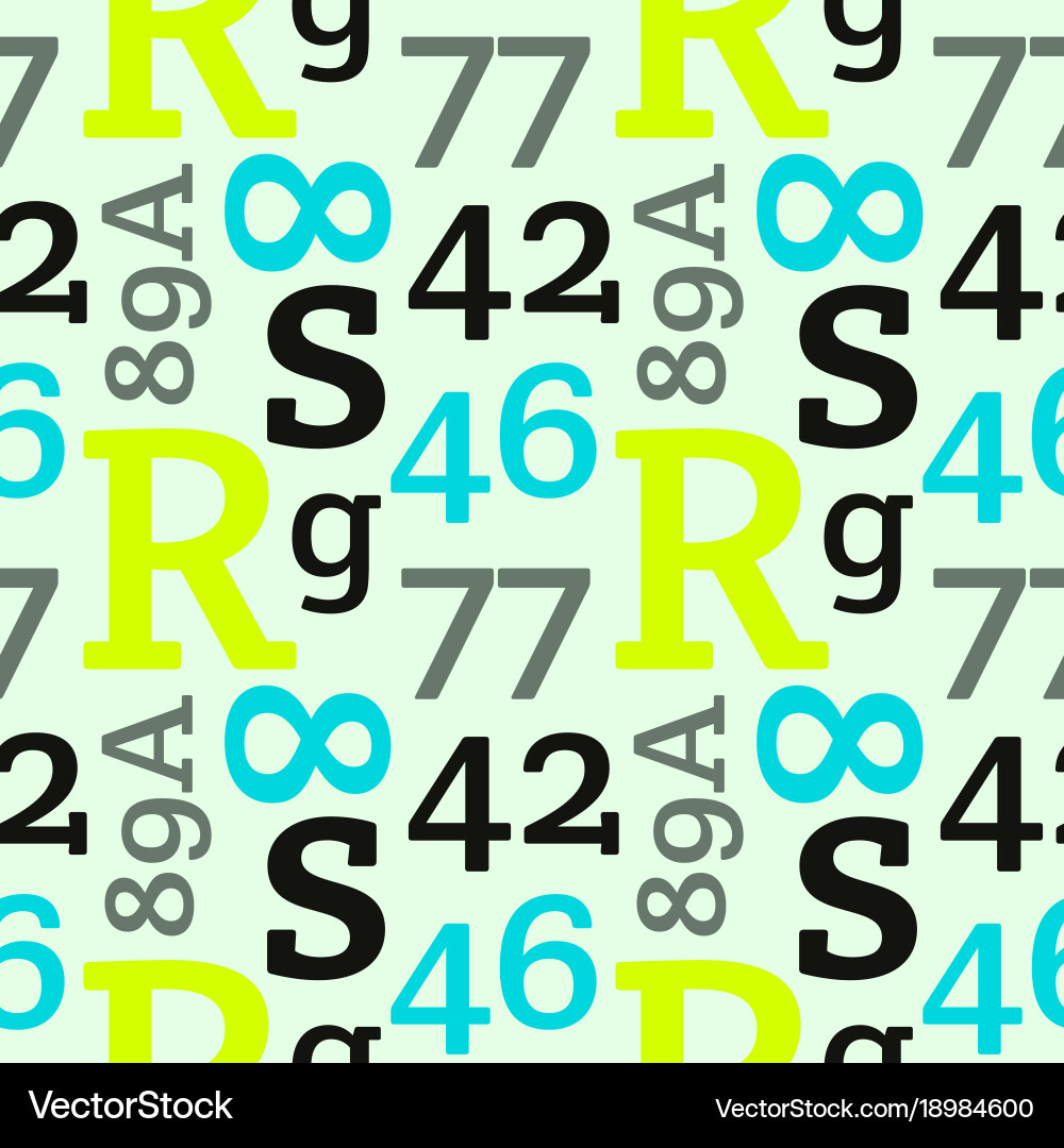 Simple typographic pattern vector image
