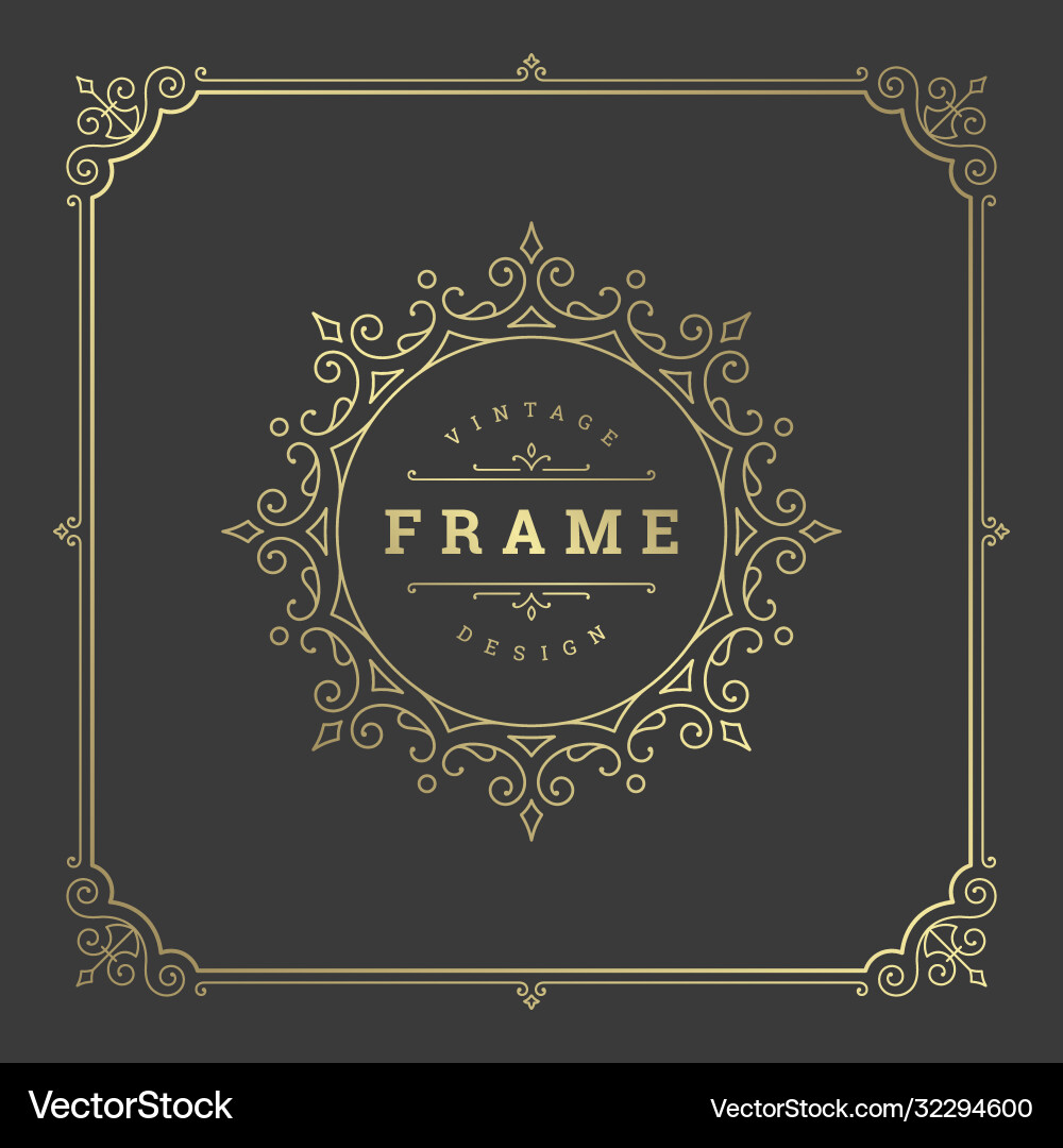 Vintage Flourish Ornaments Vector Image