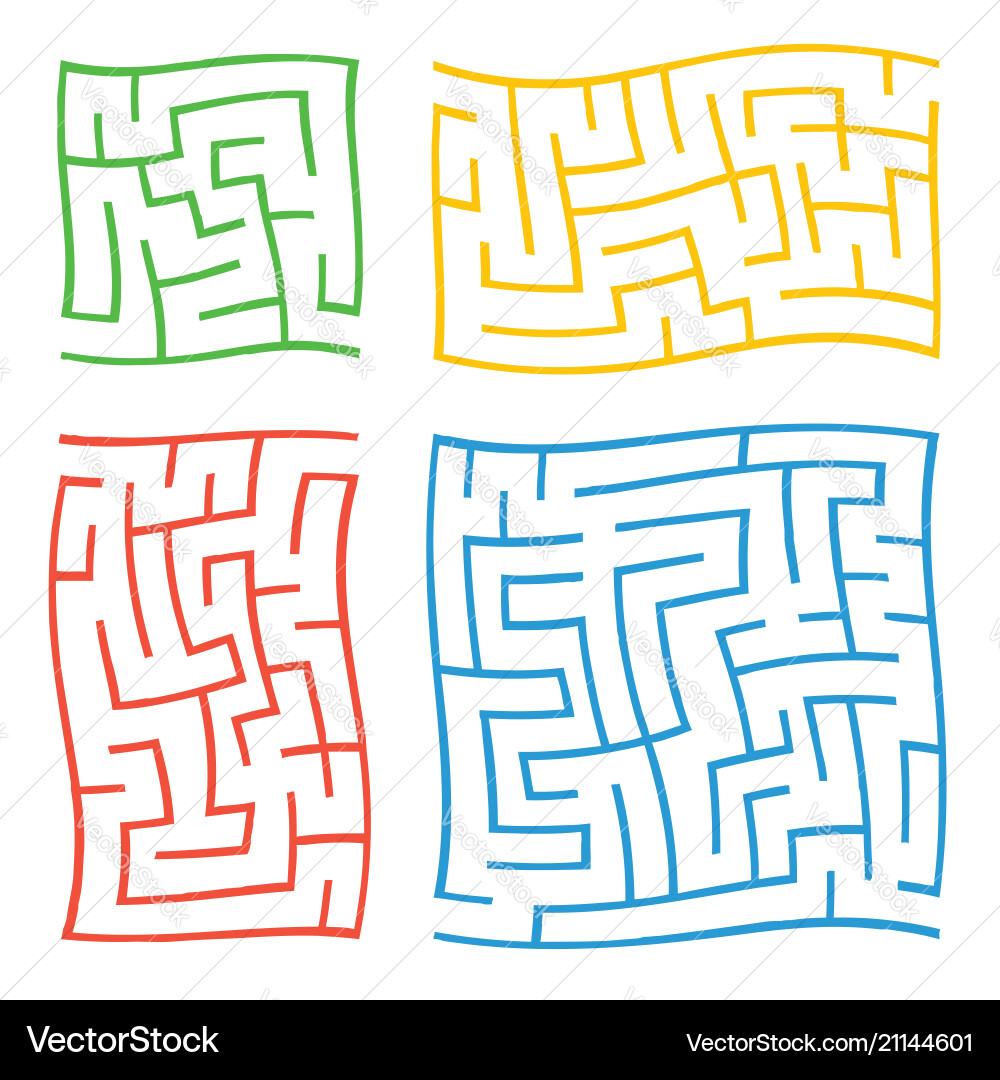 A set of colored square and rectangular A set of colored square and rectangular Vector Image