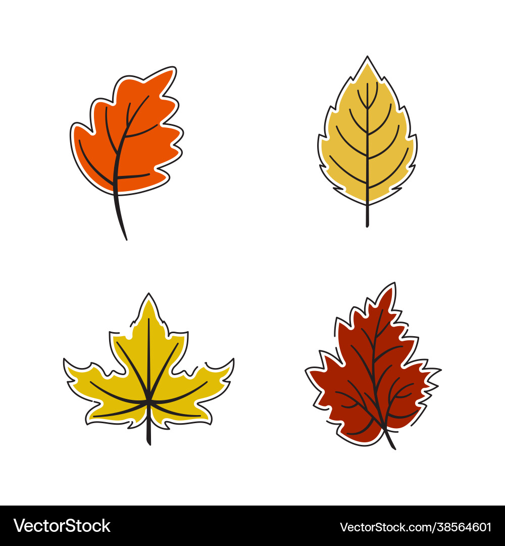 Autumn element icon design Autumn element icon design Vector Image