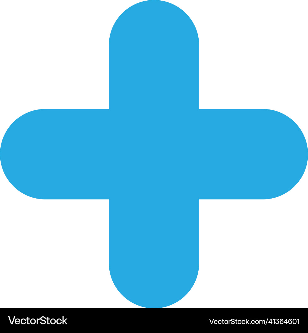 Button plus icon sign symbol design Vector Image