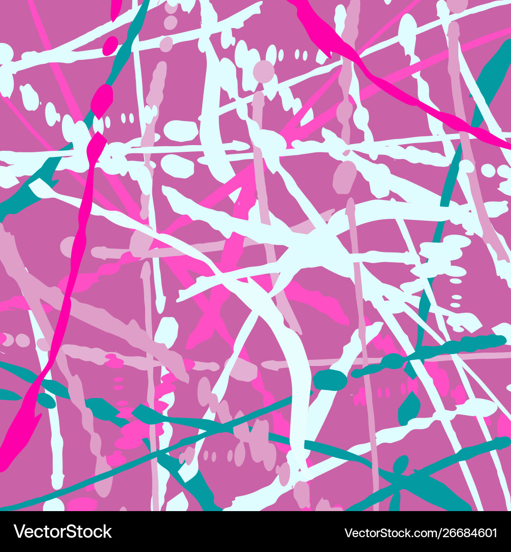 Geometric abstract color pattern in graffiti vector image