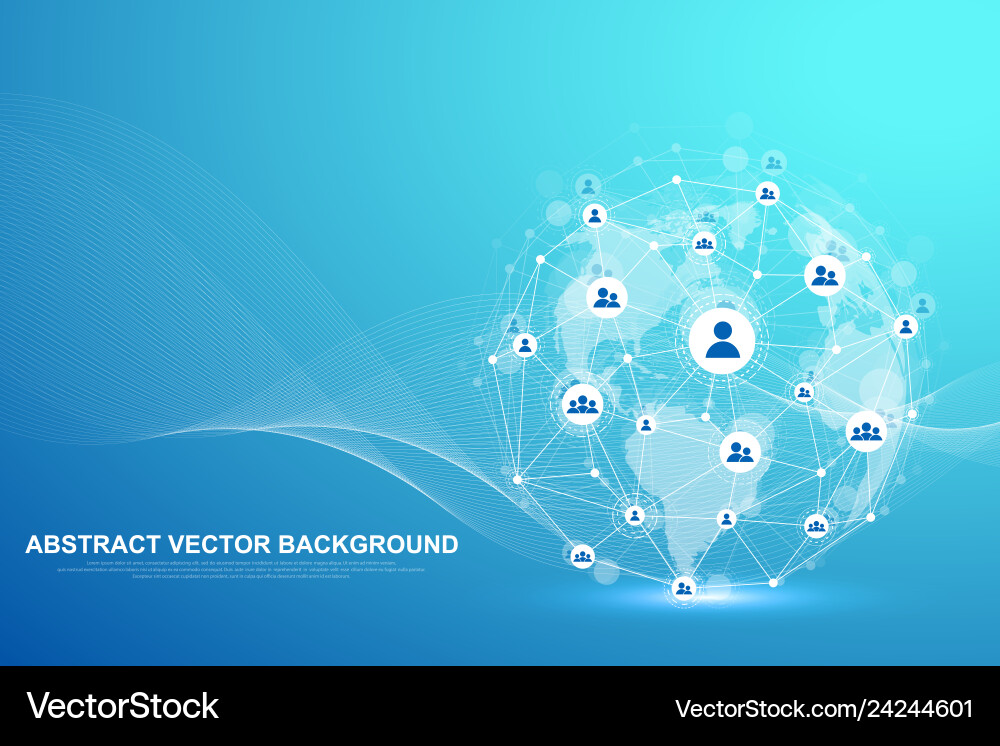 Global Network Connection Vector Image
