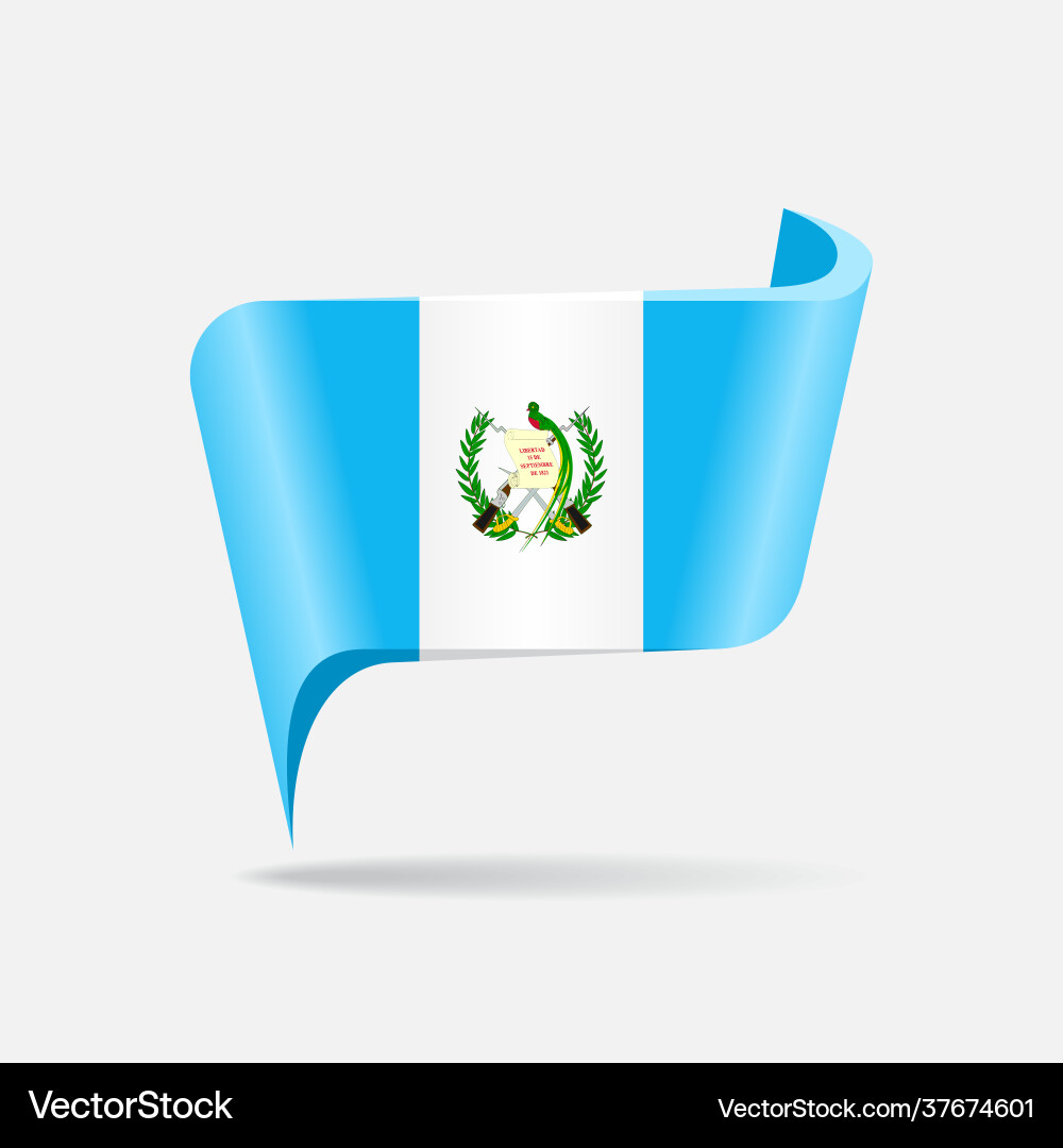 Guatemalan flag map pointer layout Guatemalan flag map pointer layout vector image