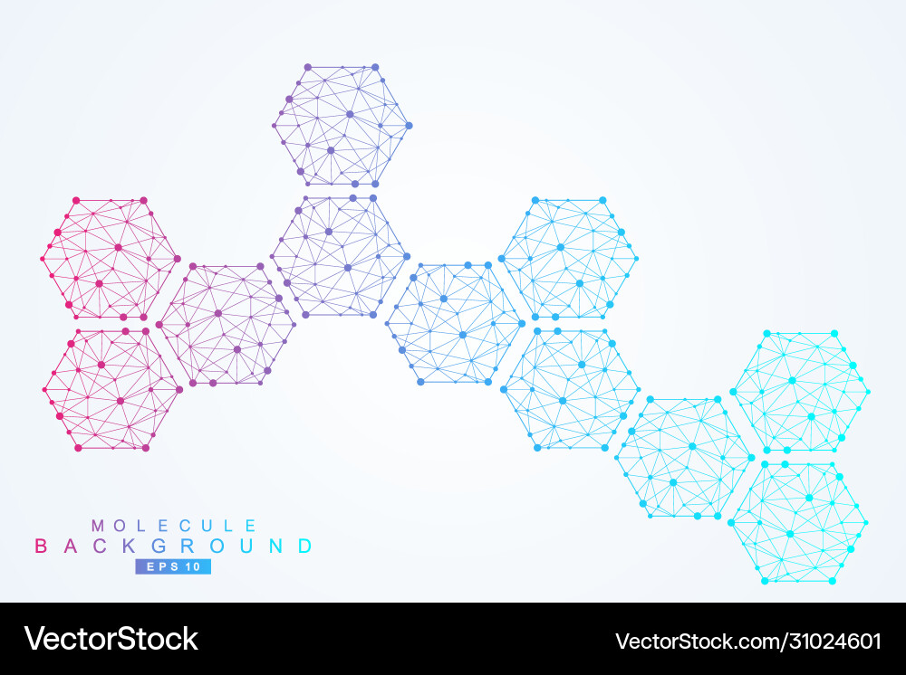 Hexagonal abstract background big data Hexagonal abstract background big data Vector Image