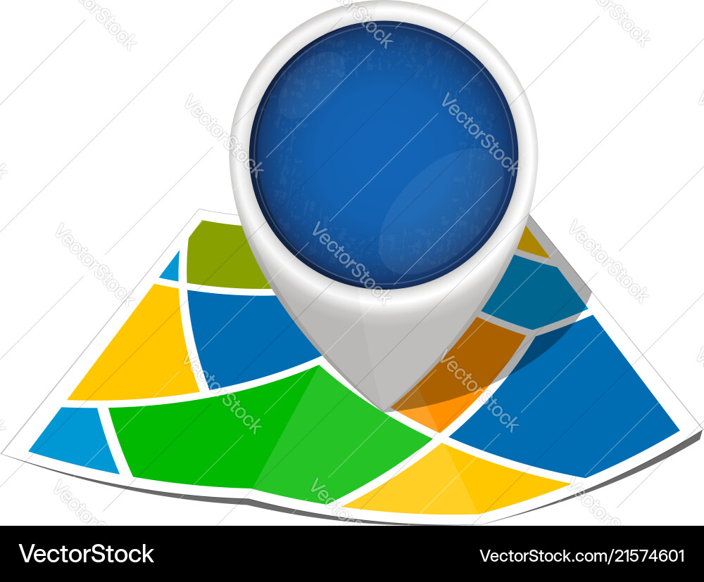 Label on the map Label on the map vector image