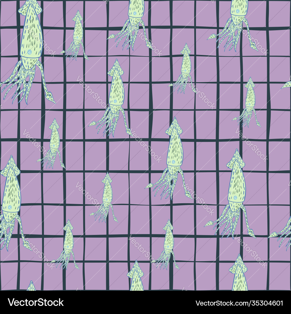 Random seamless pattern with simple light blue Vector Image