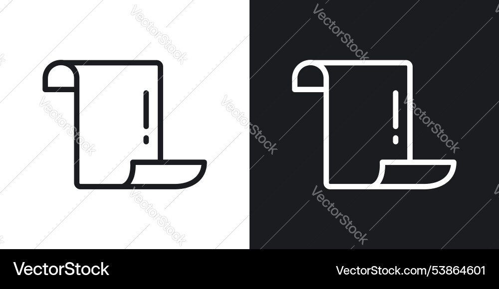 Scroll icon set Scroll icon set vector image