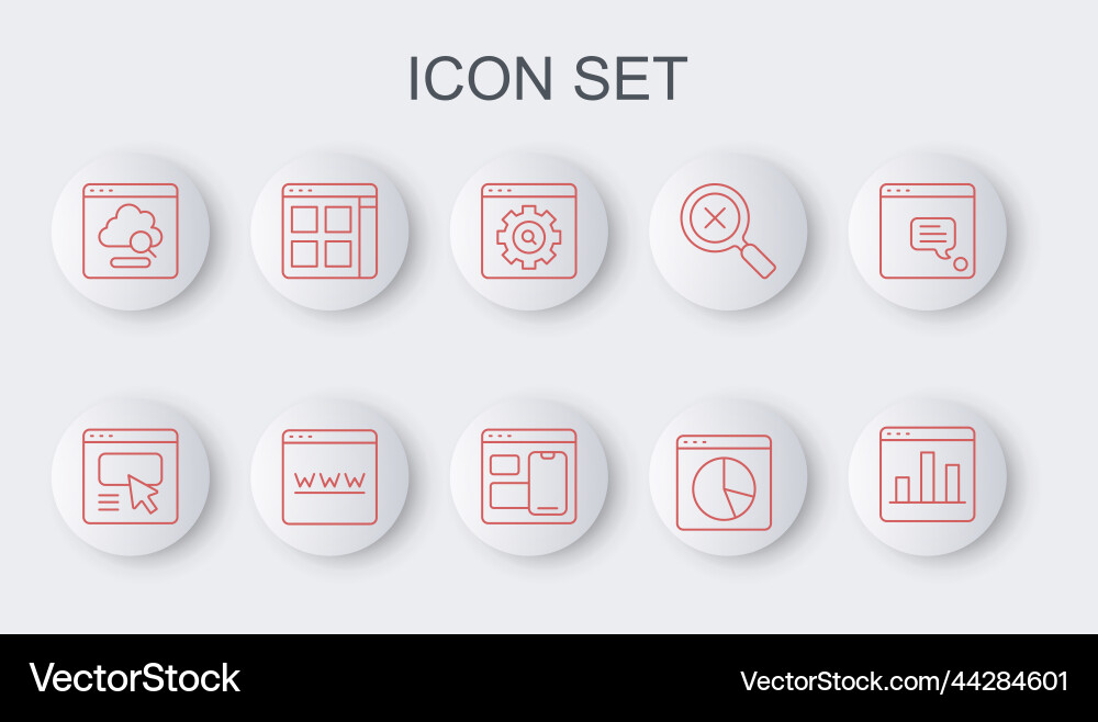 Set line graph chart infographic ui or ux design Set line graph chart infographic ui or ux design Vector Image