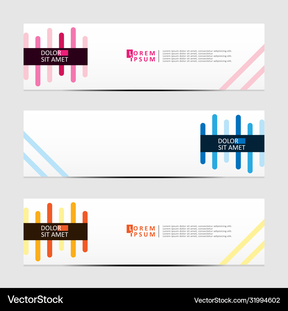 Abstract design banner web template Abstract design banner web template vector image