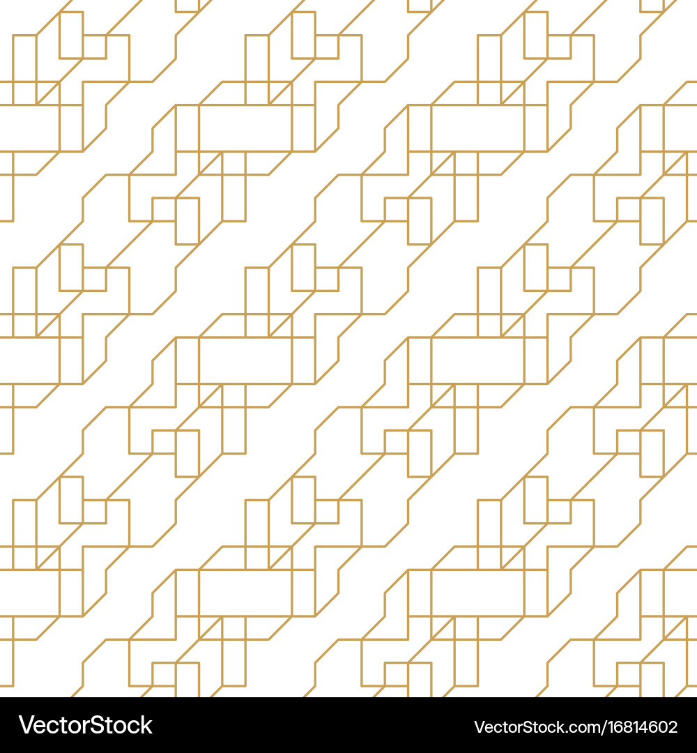 Abstract geometric seamless pattern with lines vector image