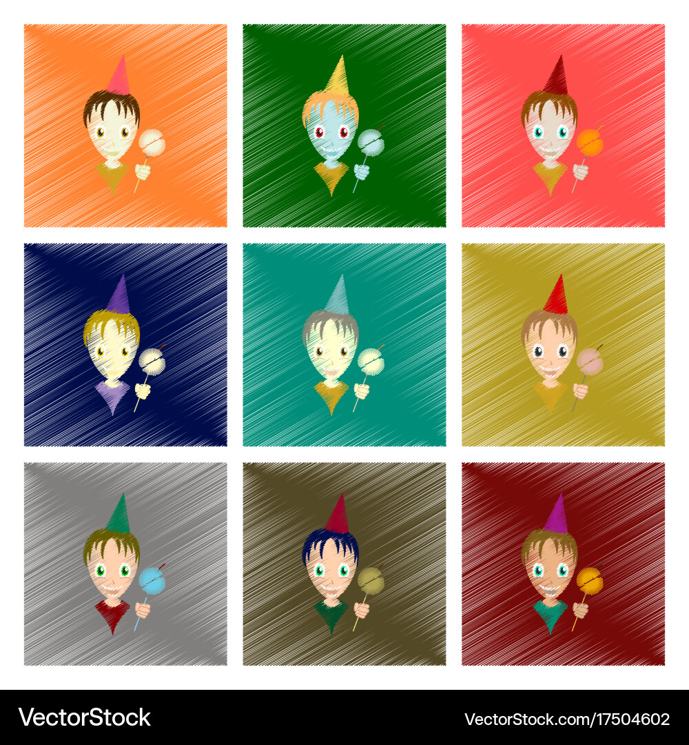 Assembly flat shading style icon child sparkler Vector Image