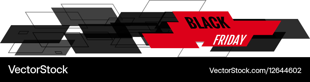 Black friday banner Vector Image