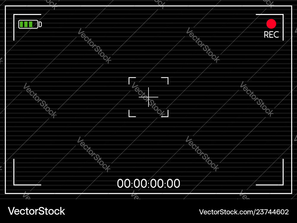 Digital camera viewfinder design element Digital camera viewfinder design element vector image