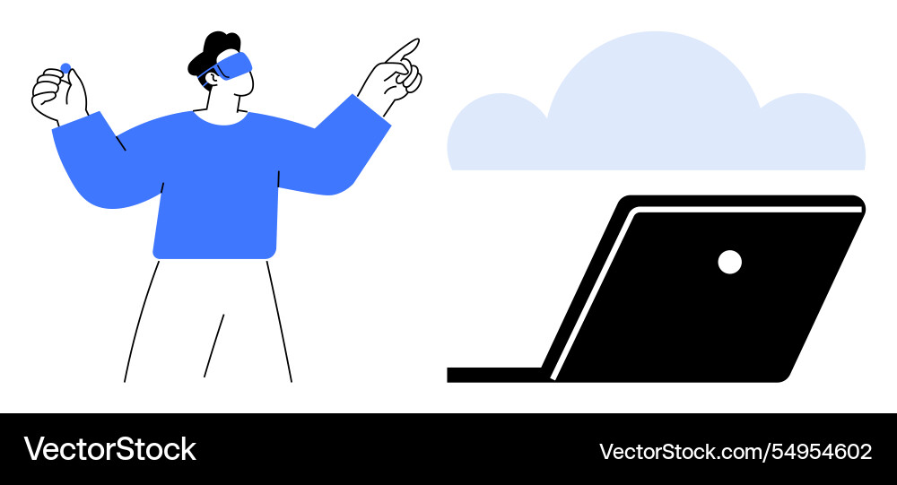 Digital transformation and cloud integration Digital transformation and cloud integration vector image