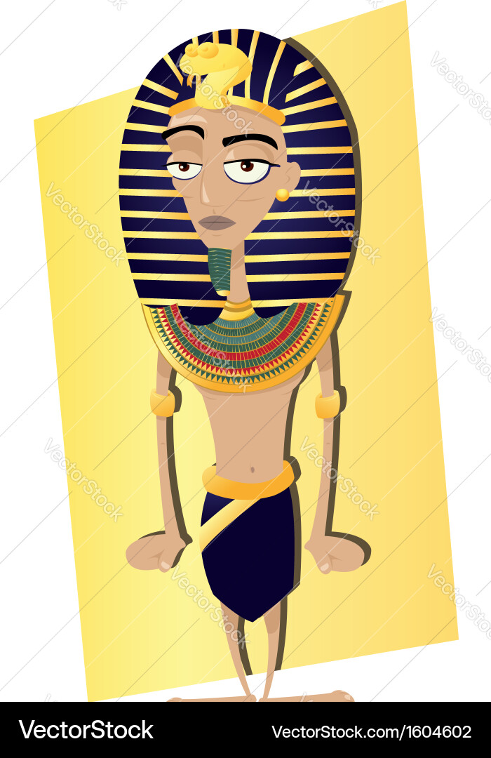 Funny Pharaoh Royalty Free Vector Image - VectorStock