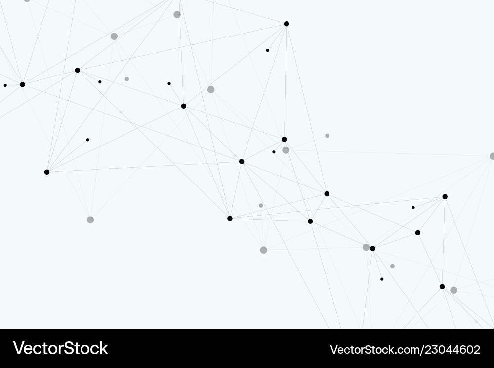 Futuristic abstract background blockchain vector image