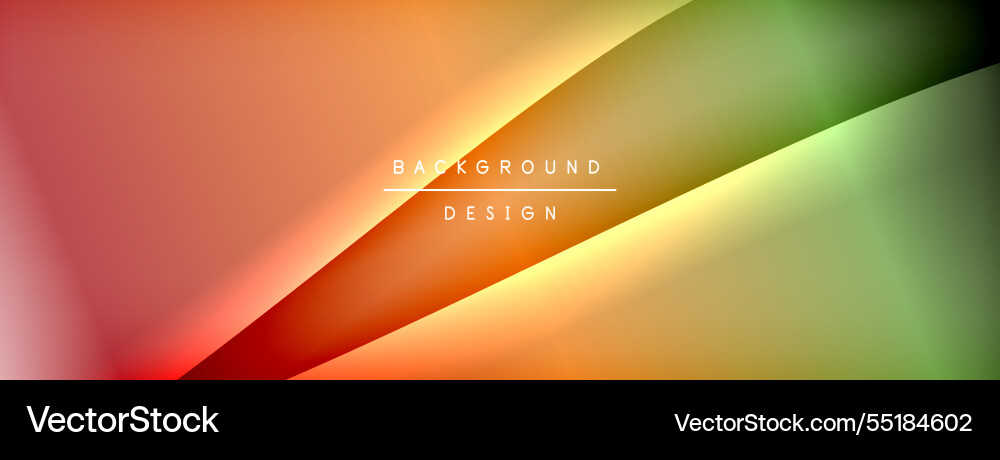 Gradient and shadow wave line geometric background Vector Image