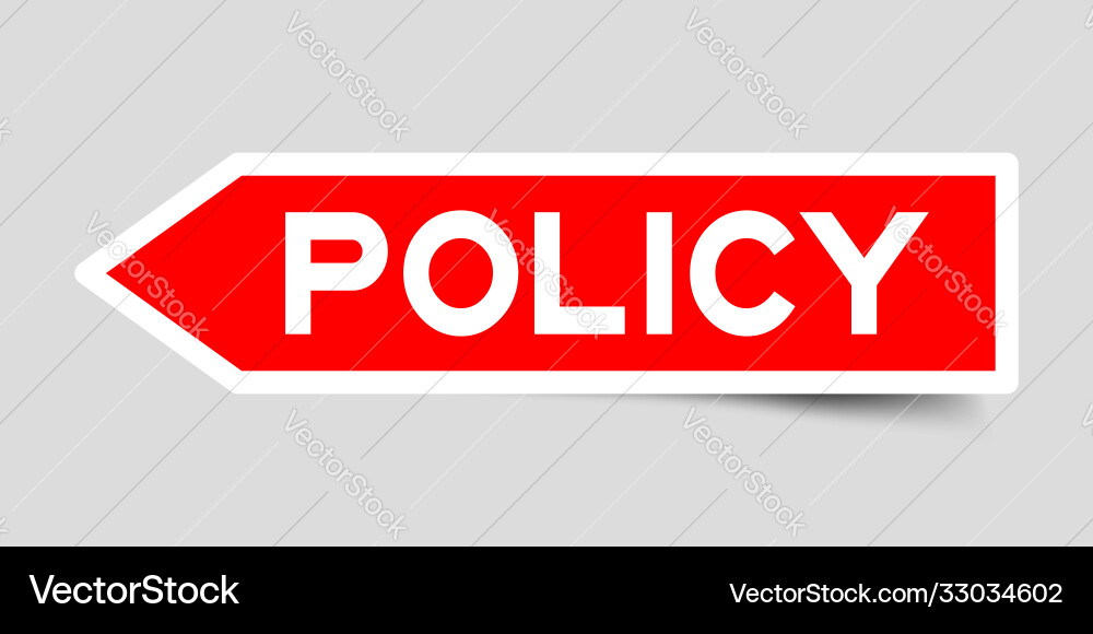 Label sticker in red color arrow shape as word Label sticker in red color arrow shape as word Vector Image