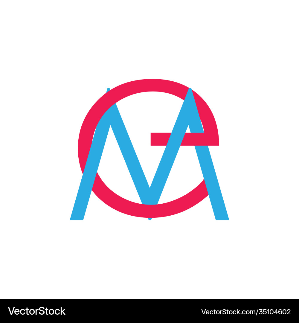 Letters me simple linked line logo Letters me simple linked line logo Vector Image