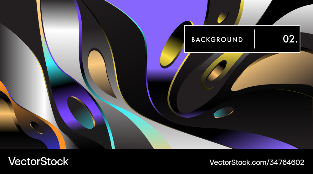 Liquid color background design fluid gradient Vector Image