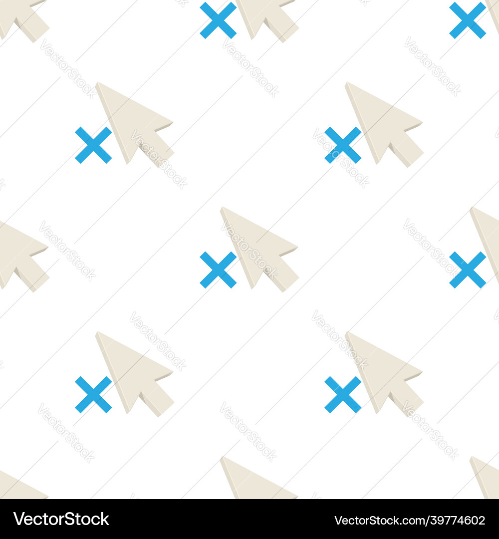 Not working pointer pattern seamless vector image