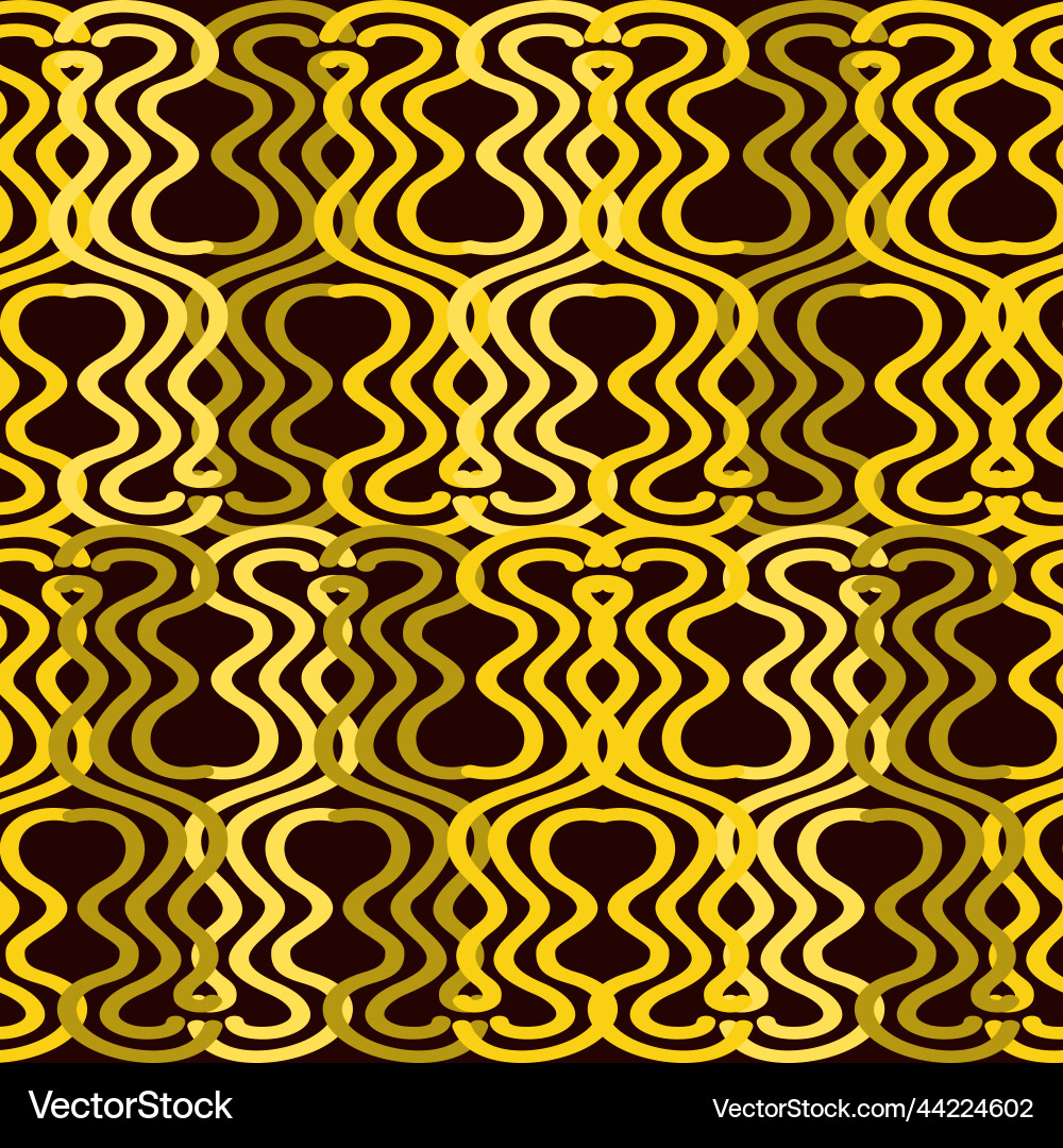 Seamless abstract pattern with chains on dark Vector Image