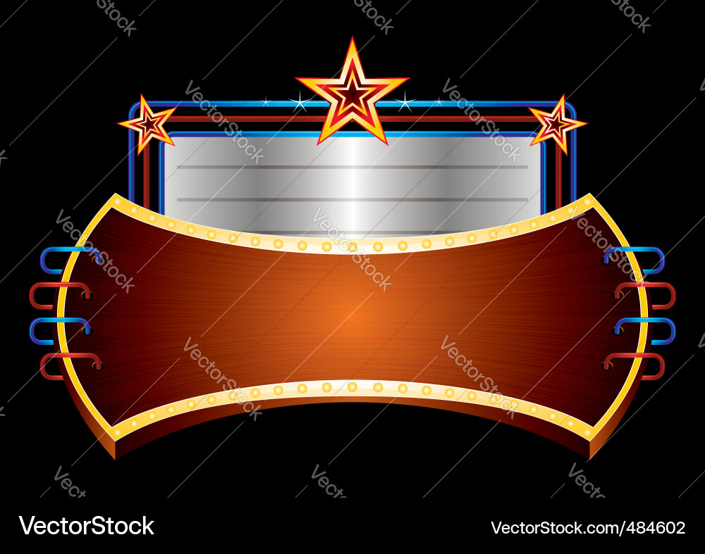 Shining Star Marquee Banner vektorbild