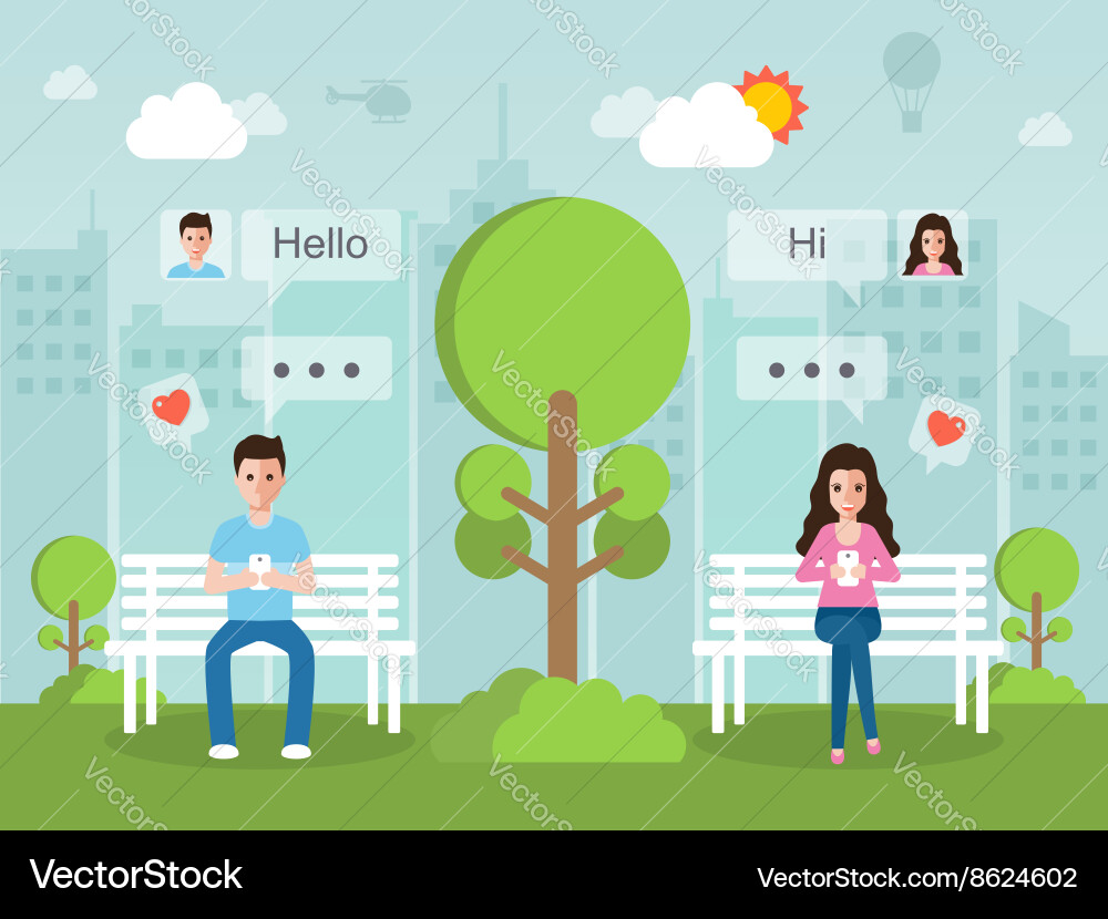Social Networking Connection vector image