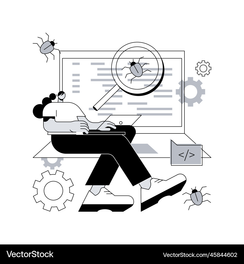 Software testing abstract concept Software testing abstract concept vector image