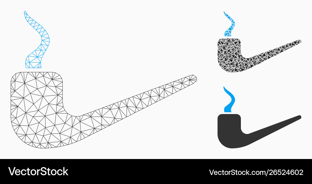 Thinking mesh network model and triangle Thinking mesh network model and triangle vector image