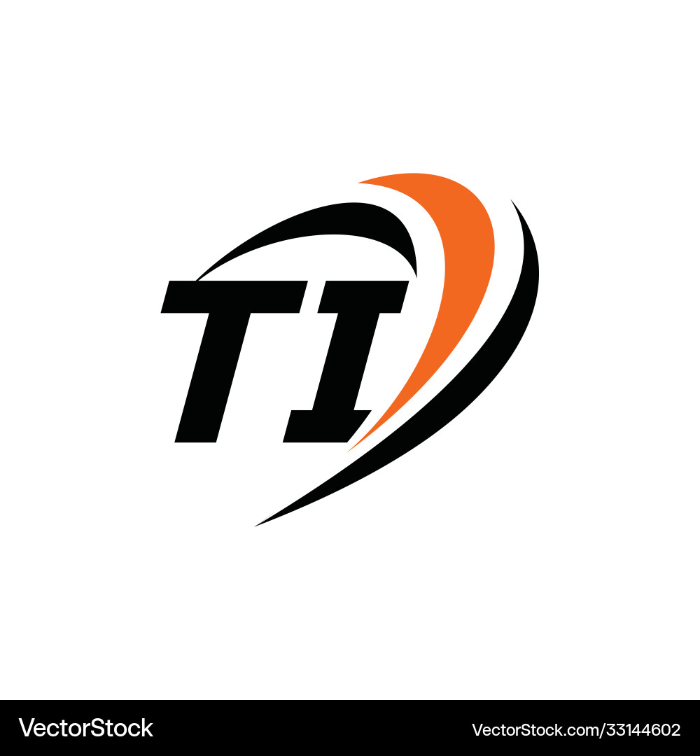 TI Initial Logo (33144602) – Royalty-Free Vector | VectorStock, image size:1000x1080