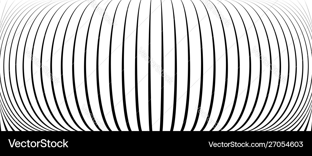 3d circular burst convex globe sphere orb distort Vector Image